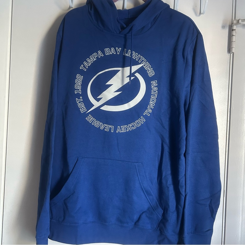 NHL Vintage 1992 Tampa Bay Lightning Blue Hoodie